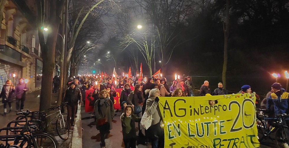 Paris'te emeklilik reformu karşıtları…