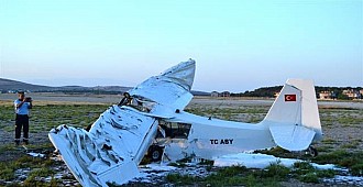 Balıkesir'de eğitim uçağı düştü:…