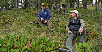 Putin ile Şoygu Sibirya dağlarında