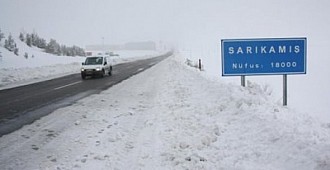 Ardahan ve Kars'da kar yağışı