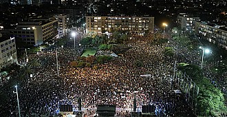 İsrail'de binlerce kişi sokaklara…