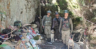 Giresun'da PKK sığınağı imha edildi
