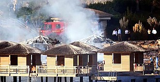 Bodrum'daki lüks otelde yangın