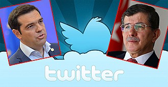 Davutoğlu ve Çipras Twitter'da tartıştı...