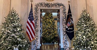 Beyaz Saray'ın Noel teması vatanseverlik