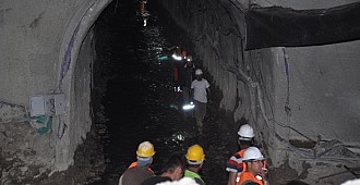 Tünelde göçük, 1 işçi mahsur