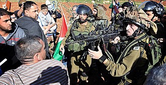 Filistin'e gerçek mermiyle saldırdılar