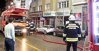 Erzurum'da öğrenci evinde yangın