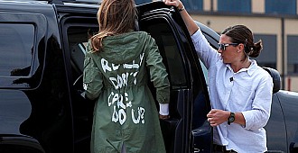 First Lady'den tepki çeken ceket!..